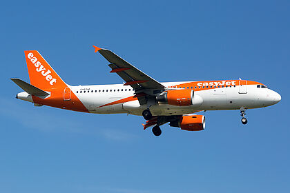 Airbus A320 G-EZUI operated by easyJet
