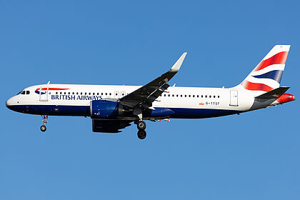 Airbus A319 G-TTSF operated by British