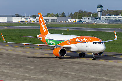 Airbus A320 G-UZHO operated by easyJet