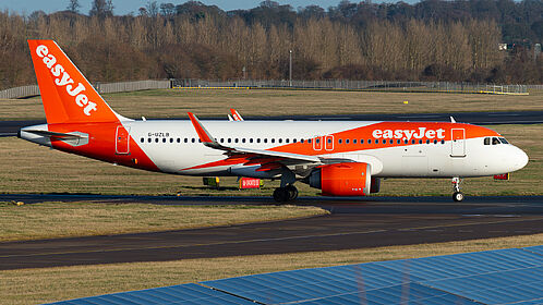 Airbus A320 (Sharklets) G-UZLB operated by easyJet