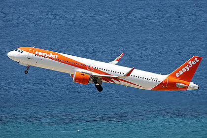 Airbus A321 G-UZMG operated by easyJet