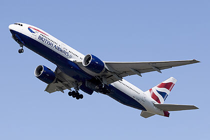 Boeing 777 G-VIIO operated by British