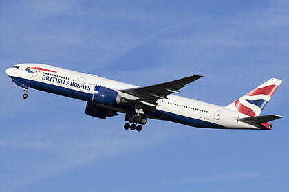 Boeing 777 G-VIIR operated by British
