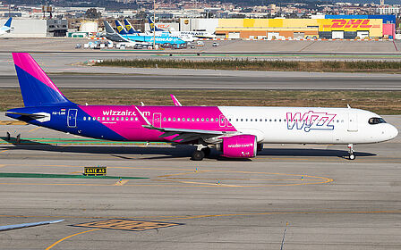 Airbus A321 NEO HA-LGR operated by Wizz Air