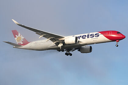 Airbus A350-900 HB-IHF operated by Edelweiss Air