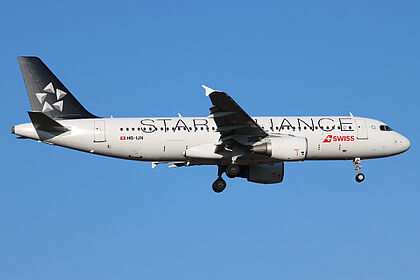 Airbus A320 HB-IJN operated by SWISS