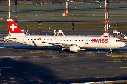 Airbus A321 HB-IOO operated by SWISS