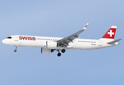 Airbus A321 NEO HB-JPC operated by SWISS