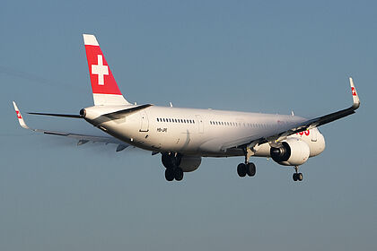 Airbus A321 NEO HB-JPE operated by SWISS