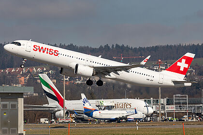 Airbus A321 NEO HB-JPF operated by SWISS