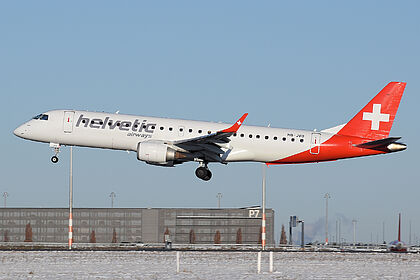 Embraer 190 HB-JVO operated by SWISS