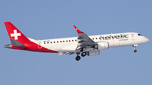 Embraer 190 HB-JVX operated by SWISS