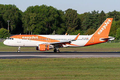 Airbus A320 (sharklets) HB-JXN operated by easyJet