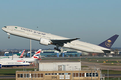 Boeing 777 HZ-AK26 operated by Saudi Arabian