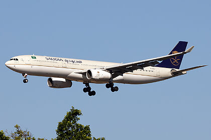 Airbus A330 HZ-AQ13 operated by Saudi Arabian