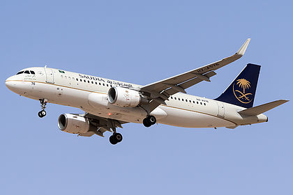 Airbus A320 HZ-AS76 operated by Saudi Arabian