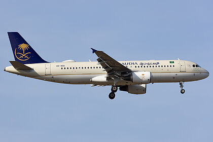 Airbus A320 HZ-ASD operated by Saudi Arabian