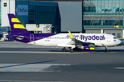 Airbus A320 NEO HZ-FBC operated by flyadeal