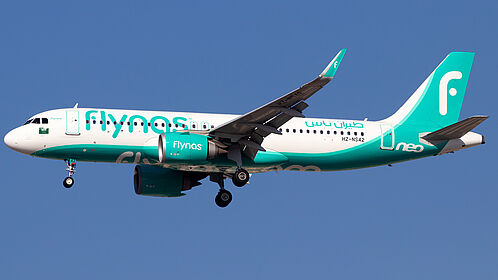 Airbus A320 NEO HZ-NS42 operated by flynas