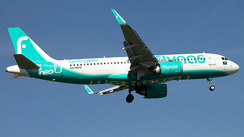 Airbus A320 NEO HZ-NS74 operated by flynas