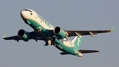 Airbus A320 NEO HZ-NS87 operated by flynas