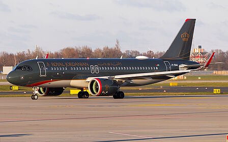 Airbus A320 NEO JY-RAA operated by Royal Jordanian