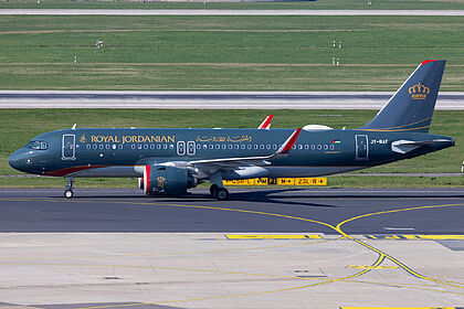 Airbus A320 NEO JY-RAF operated by Royal Jordanian