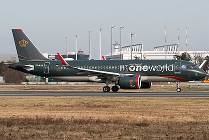 Airbus A320 NEO JY-RAK operated by Royal Jordanian