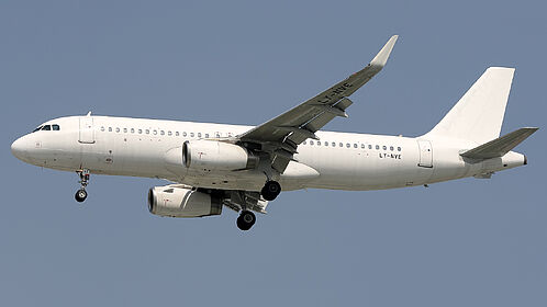 Airbus A320 LY-NVE operated by JSC Avion Express