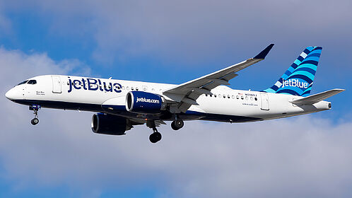 Airbus A220-300 N3189J operated by JetBlue