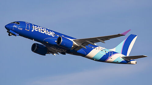 Airbus A220-300 N3255J operated by JetBlue