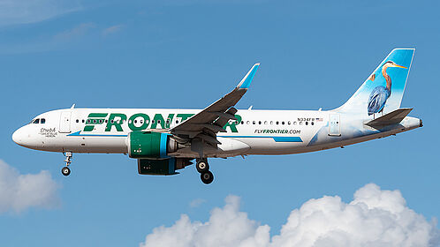 Airbus A320 (Sharklets) N334FR operated by Frontier