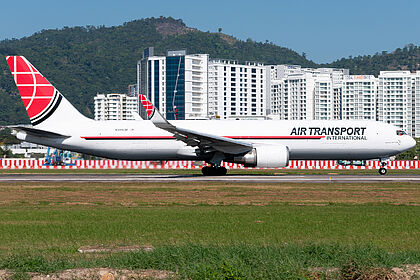 Boeing 767-300 N395CM operated by ATI