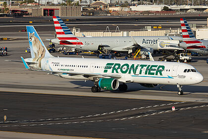 Airbus A321 N702FR operated by Frontier