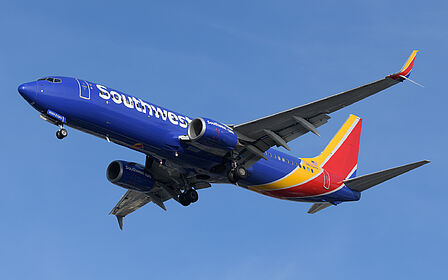 Boeing 737-800 N8324A operated by Southwest
