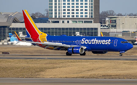 Boeing 737-800 N8328A operated by Southwest