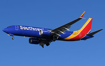 Boeing 737 MAX 8 N8858K operated by Southwest