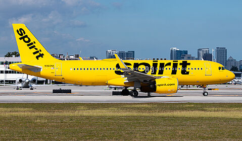 Airbus A320 NEO N960NK operated by Spirit