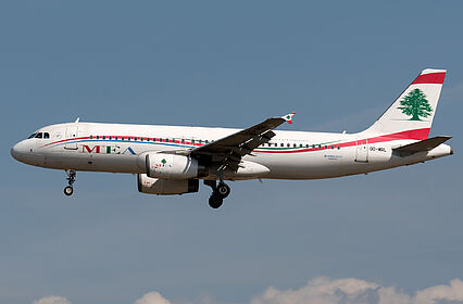 Airbus A320 OD-MRL operated by Middle East