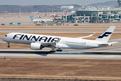 Airbus A350-900 OH-LWG operated by Finnair