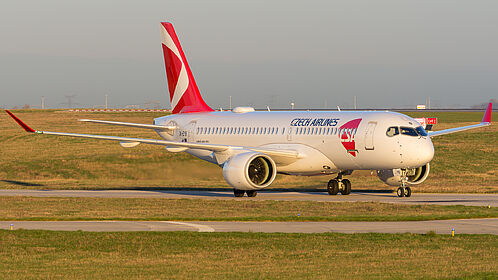 Airbus A220-300 OK-EYB operated by SmartWings