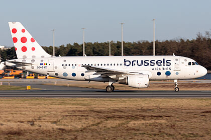 Airbus A319 OO-SSX operated by Brussels