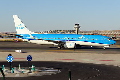 Boeing 737-800 PH-BCK operated by KLM