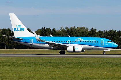 Boeing 737 PH-BXT operated by KLM
