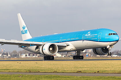 Boeing 777 PH-BVU operated by KLM