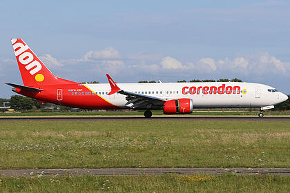 Boeing 737 PH-CDP operated by Corendon Dutch