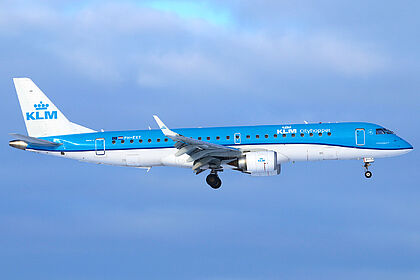 Embraer 190 PH-EXY operated by KLM