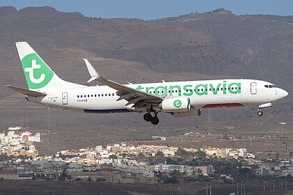 Boeing 737-800 PH-HXB operated by Transavia