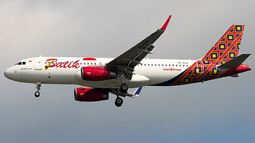 Unknown PK-BLB operated by Batik Air