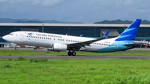 Unknown PK-GUE operated by Garuda Indonesia